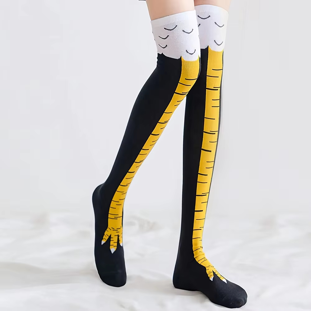 Knee High Sock Women - 1/2 пары женских гольфов с принтом
